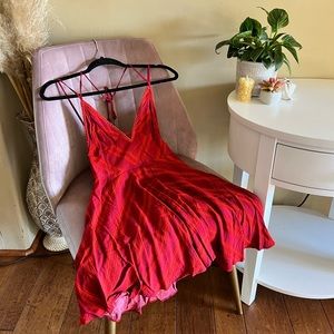 Red Ecote Dress - Urban Outfitters
